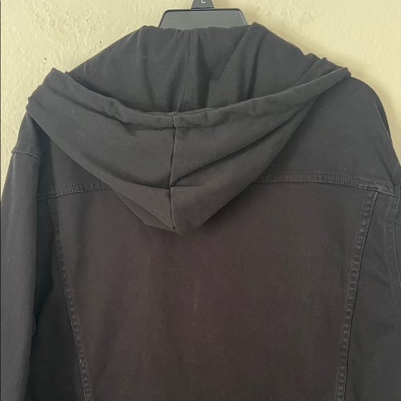 NWOT LRG Men's Lifted Research Collection Hooded Denim Jacket in Size L - Picture 9 of 14